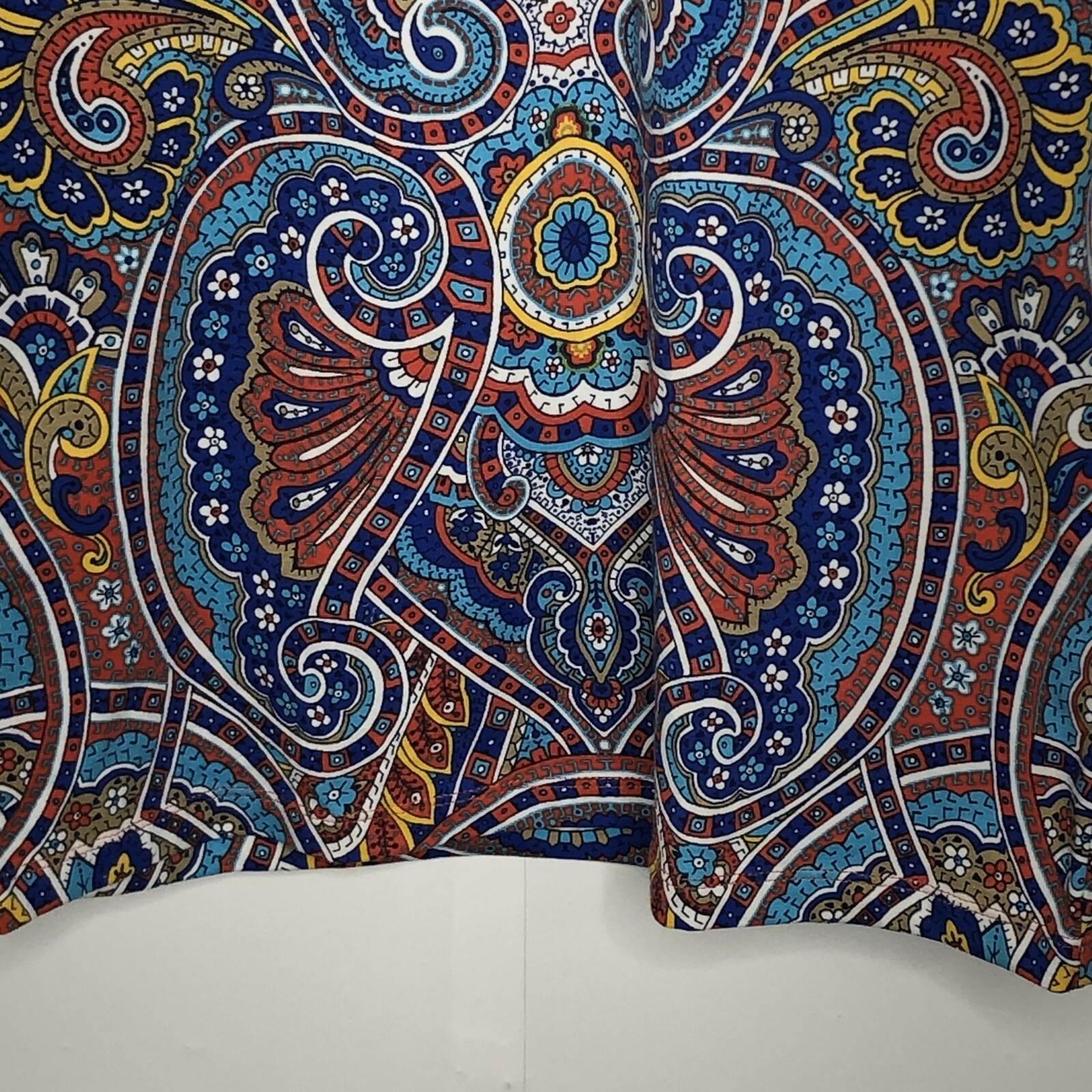 NWT Tommy Hilfiger Womens Paisey Tee Shirt Size Small Short Sleeve Cotton Blend thumbnail 4