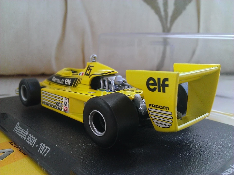 #15 1977 Renault RS01 Jean-Pierre Jabouille 1/43 Modello Diecast F1 Auto Atlas - Immagine 4 di 4