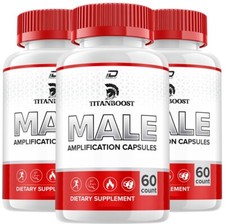 (3 Pack) Titan Boost for Men Capsules, TitanBoost Vitamin, 180 Capsules
