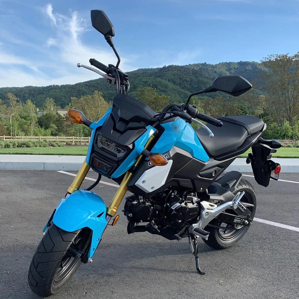 For Honda XR650L XR600R XR350R XR250L Motorcycle Rearview Side Mirrors Black - Image 2 of 4