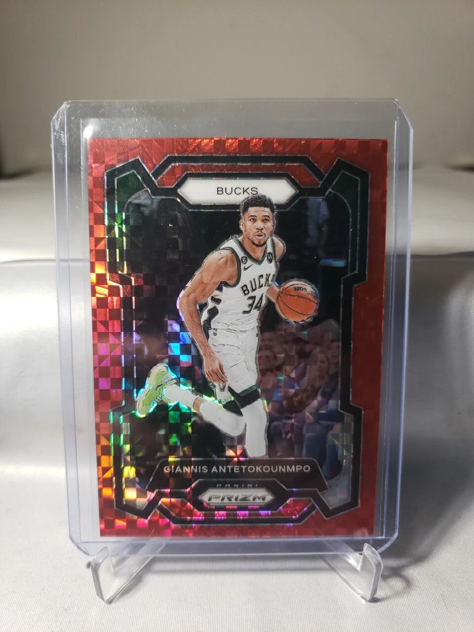 2023-24 PANINI PRIZM RED POWER PRIZM SP GIANNIS ANTETOKOUNMPO 48/75 NO. 103
