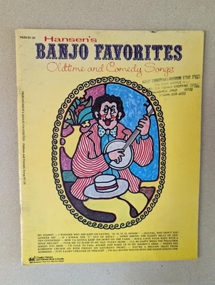 VTG Hansen's Banjo Favorites Oldtime and Comedy Songs Music Song Book - Photo 1/4