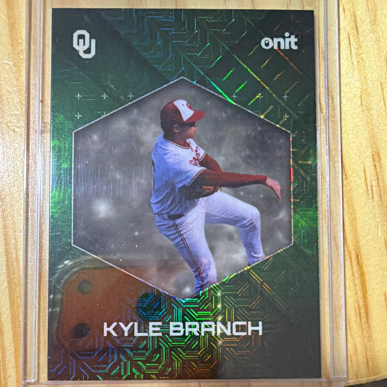 onit Kyle Branch Oklahoma Sooners Baseball #63 NCAA Base Set 2023