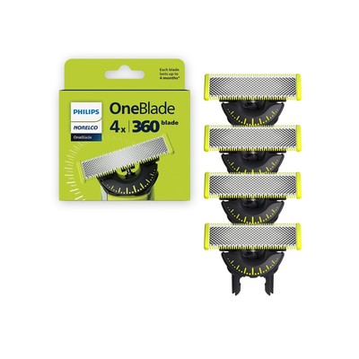 Philips Norelco OneBlade 360 Blades, Genuine Replacement Blades for OneBlade ...
