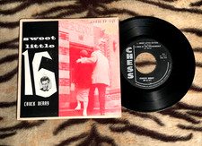 RARE CHUCK BERRY SWEET LITTLE SIXTEEN 1958 1st PRESS CHESS EP-5121 45 PS BV $370