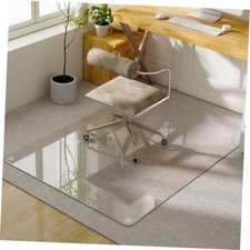 54"x32" Tempered Glass Chair Mat  Office Chair Mat for Carpet  32" x 54" Clear