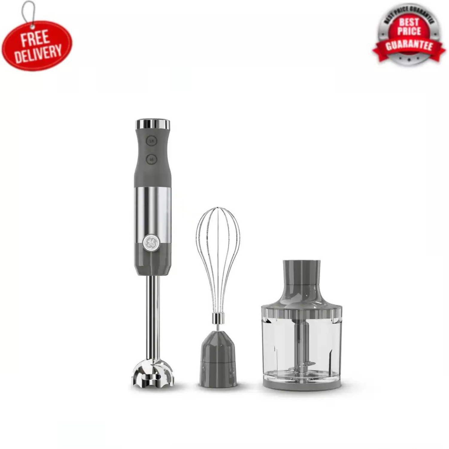 GE 2 -Speed 500 -Watt Immersion Blender with Accessory Jar (