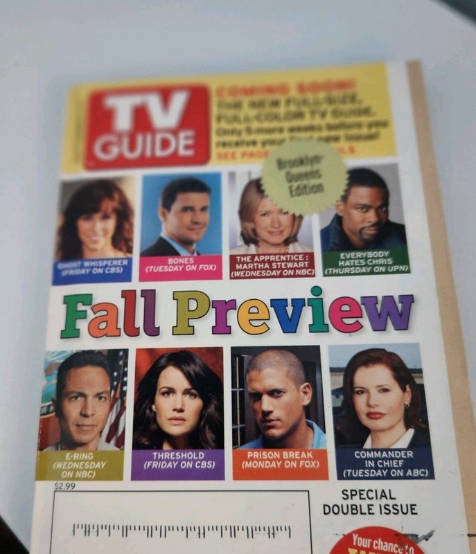 September 11-17, 2005 TV Guide Fall Preview B/Q Edition