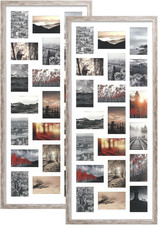 4X6 Collage Frames Set of 2, 20 Openings Multi Picture Frame with Mat for 4 by 6