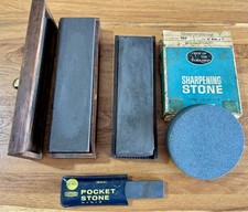 Woodworking Tool Lot #5 - Norton Combination Oilstones, Axe Sharpening Stone