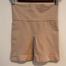 Spanx Shapewear Shorts Everyday Shaping Mid-Thigh Beige Style 10149 Medium