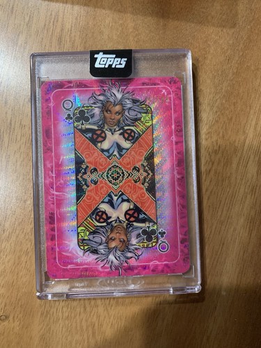 Storm Queen Clubs [Superfractor] #C-Q Marvel 2025 Topps Mint Gambit's Deck card