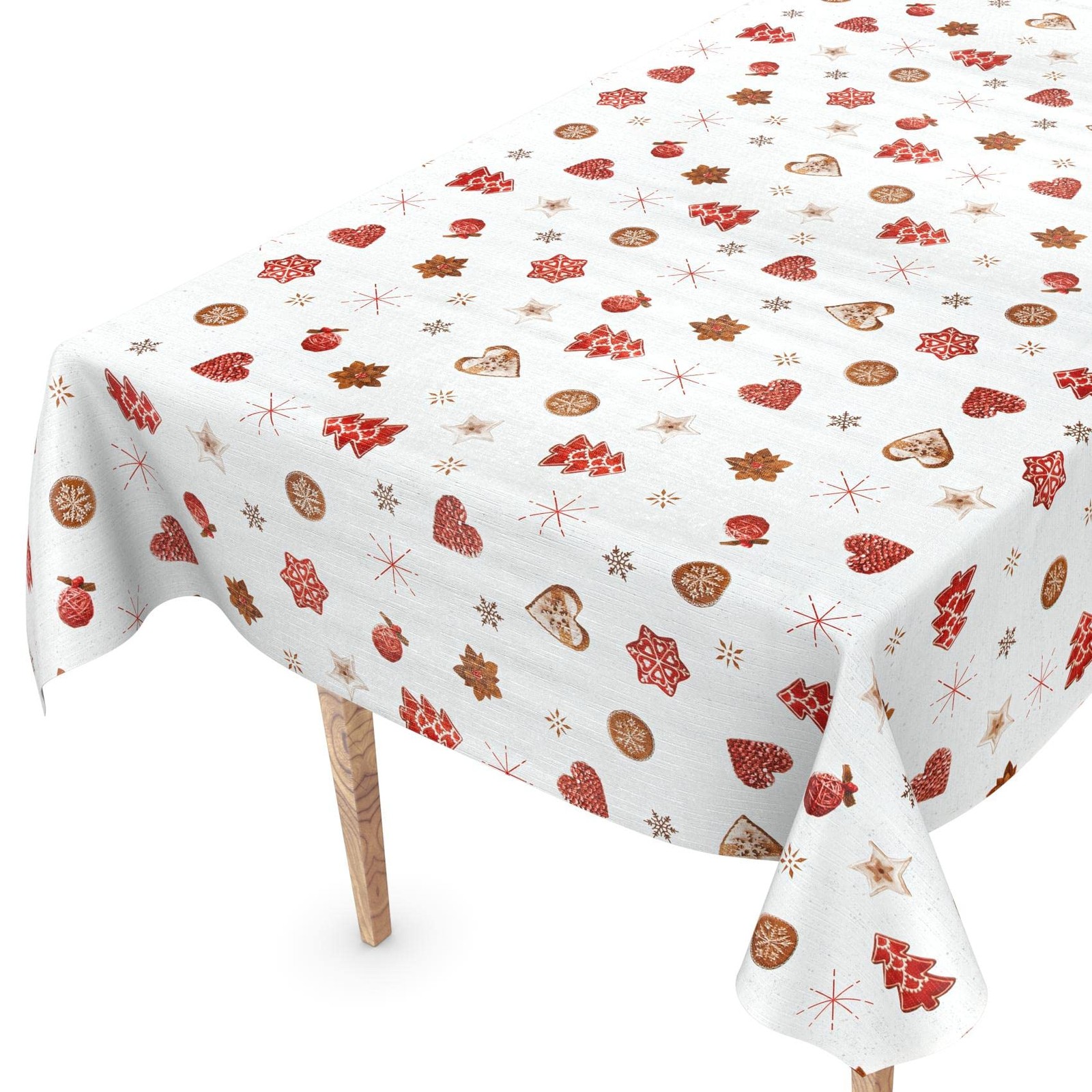Tovaglia di Natale 140x180 Plastificata Antimacchia per 6 Posti