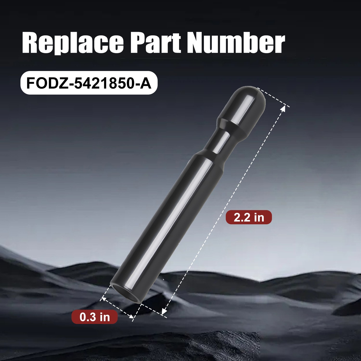 Black Door Lock Knobs Pins Studs Pair for 1989-1999 Ford Taurus FODZ-5421850-A