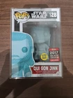 Funko Pop Star Wars Qui Gon Jinn 128 Holographic Exclusive Convention 2017
