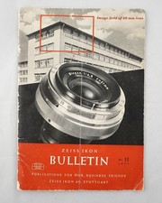 Zeiss Ikon Bulletin No.11 1954 Original Brochure Biogon Contax Stuttgart