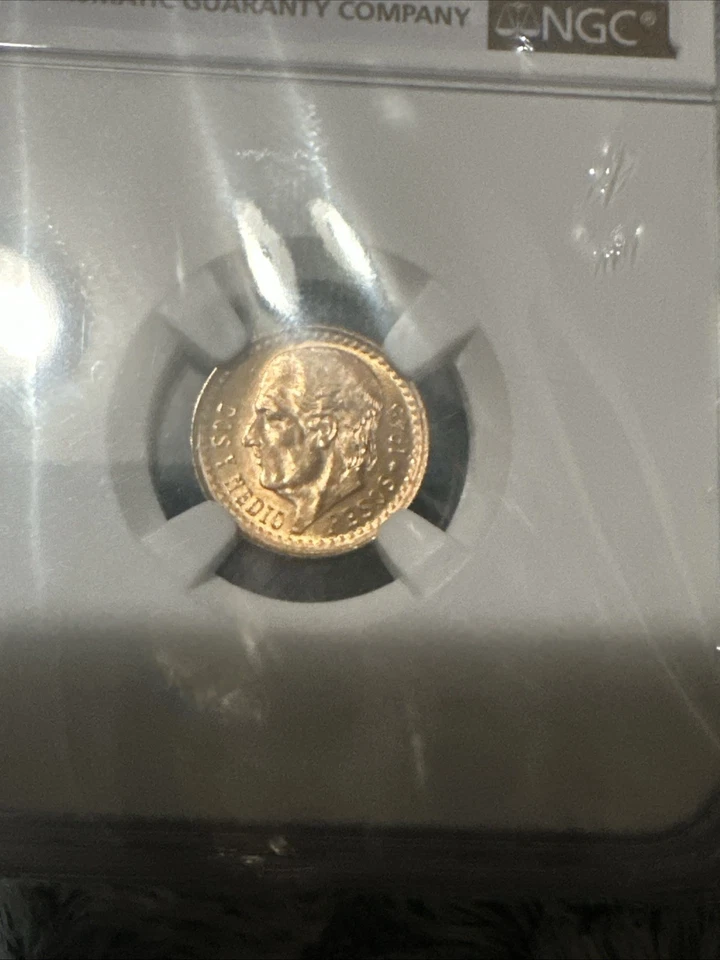 Dos Pesos Imedio Oro 1945 Foto 2 de 4