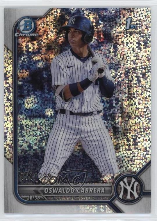 2022 Bowman Chrome Prospects Speckle Refractor /299 Oswaldo Cabrera #BCP-17 5i2