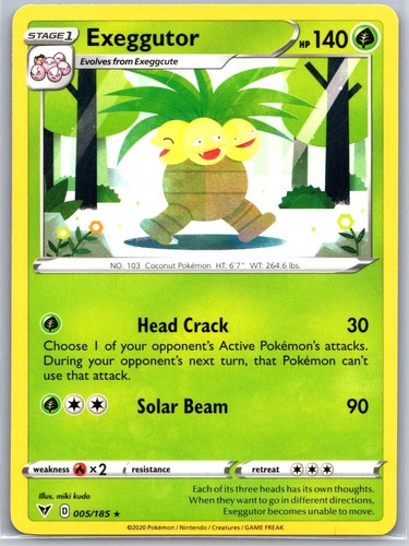 Exeggutor 005/185 Rare Vivid Voltage Pokemon Near Mint