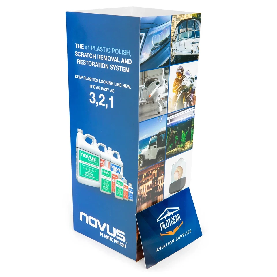 NOVUS Plastic Polish Kit 1, 2 and 3 (59mL / 2oz) + Polish Mates Cleaning Cloths - image 3 of 4