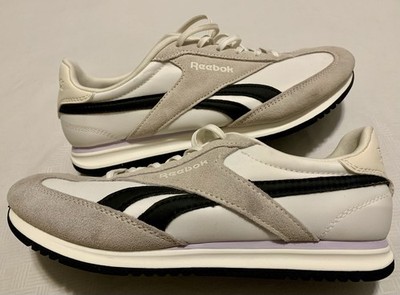 Reebok Royal Alperez Women's 8.5 Sneaker Suede Lifestyle White Black