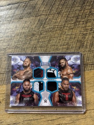 Solo Sikoa Jacob Fatu Tama Tonga Loa 2025 Topps Exalted WWE Quad Relic /99