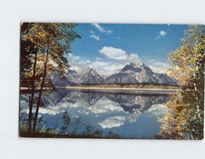 Postcard Jackson Lake  Teton Range Wyoming USA