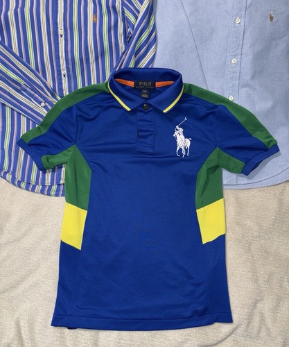 Ralph Lauren Polo Kids Shirts, Size 7 And 8. Bundle Of 6 Shirts - Picture 3 of 17