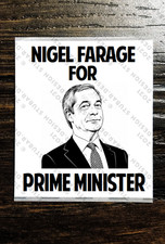 NIGEL FARAGE FOR  PRIME MINISTER Sticker Packs (25-1000) Reform General Election