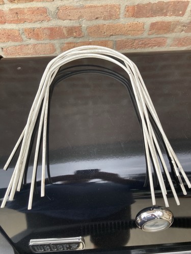 Set of 7 Vintage Original Forster Croquet Wickets White Wire Coated