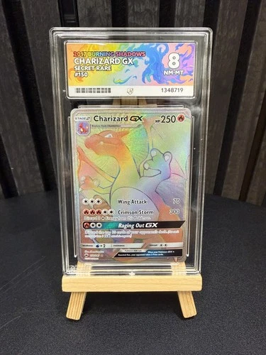 Ace 8 Burning Shadows Charizard Rainbow Rare Pokemon Card 150/146