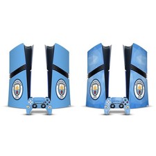 MAN CITY FC BADGE VINYL SKIN FOR PS5 PRO DIGITAL EDITION CONSOLE  CONTROLLER