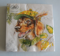 20 Servietten Dachshund Dackel Hunde Tiere 1 Packung Ovp Motivservietten Herbst