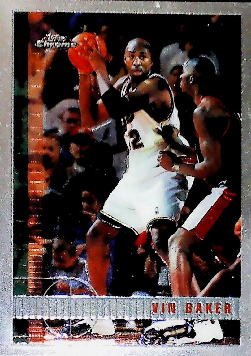 Vin Baker #165 1997-98 Topps Chrome Topps Refractors Excellent