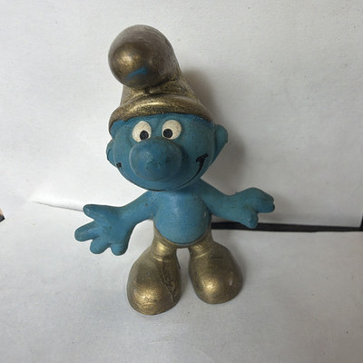 Schleich Smurf Plastic Figurine 1965 Vintage - The Smurfs Cartoon TV Character