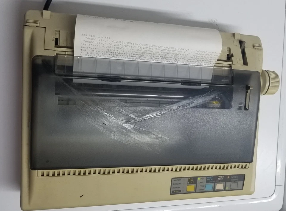 Stampante ad aghi Star Colour LC-10 funzionante Vintage - Immagine 2 di 4