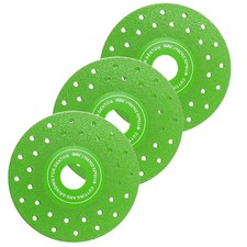 3PCS 4.5" Ultra Thin Diamond Grinding Discs Air Brazed Cutting Blades for Cer...