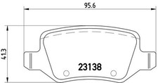 BREMBO BREMSBELÄGE passend für MERCEDES-BENZ A-KLASSE W168 VANEO 414