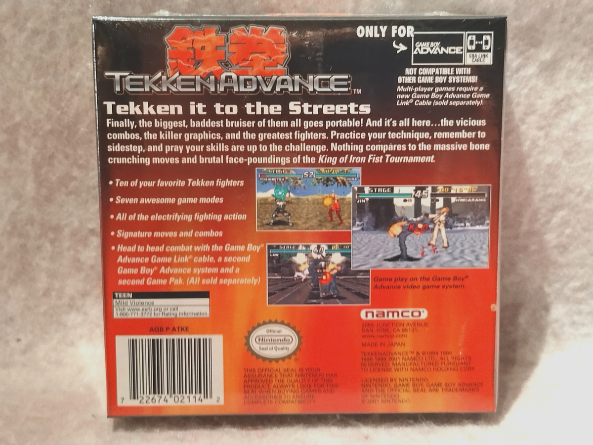Tekken Advance (Nintendo Game Boy Advance, 2002) for sale online