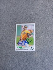 Evan Scribner Signed In Person 2013 Topps A's Rookie Card A4