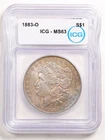 1883-O $1 Morgan Silver Dollar MS63 ICG 851210