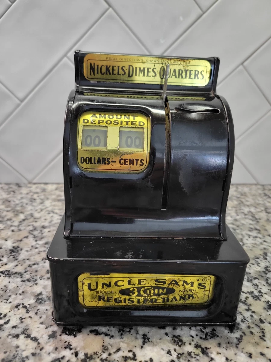 Uncle Sam Cash Register In Collectible Mechanical Banks for sale
