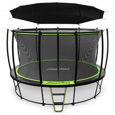 JumpFlex HERO 15' Trampoline Outdoor Activity Set with SMARTSHADE Canopy Cover
