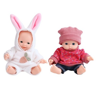 ONEST 2 Sets 5 Inch Dolls Cute Baby Doll Include 2 Pieces Baby Mini Dolls, 2 ...