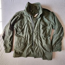 MENS VINTAGE ORIGINAL 60s VIETNAM WAR ERA M-65 FIELD JACKET 33-37 SEE PHOTOS