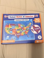 United States Of America Puzzle for Kids - 70 Piece - USA Map Puzzle