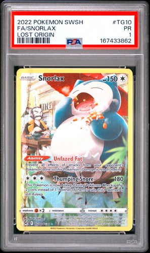 Snorlax graded PSA 1 for sale on eBay