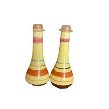Set of Handpainted Bud Vases From Portugal