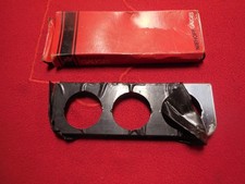 Nos Niehoff Stewart Warner 2-18 Opening 3 Gauge Panel With Light Sockets Gasser Nos Niehoff Stewart Warner 2-18 Opening 3 Gauge Panel With Light Sockets Gasser