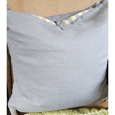 IKEA URSULA 26 x 26 Light Blue large Pillow Cover & Fjadrar Down Pillow Insert